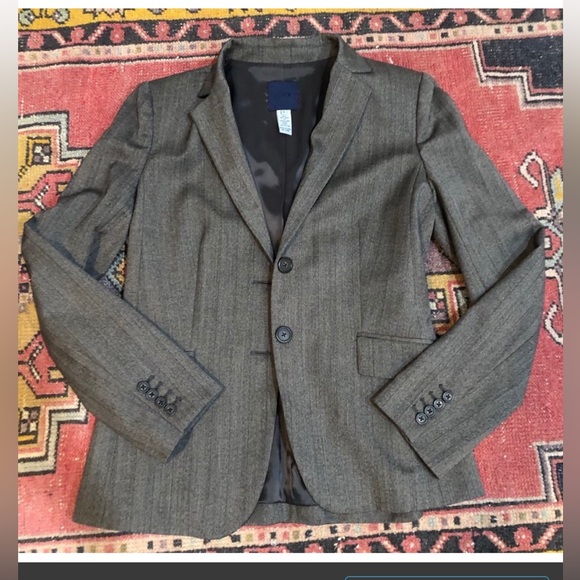 J.Crew Perfect Fit Gray Pinstripe Suit Pants size 10 - Picture 7 of 7